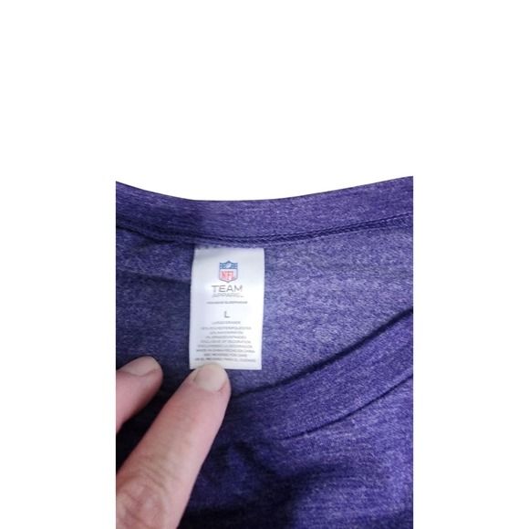 Baltimore Ravens NFL Team Apparel Crewneck Sweatshirt purple Mens L - Picture 3 of 4